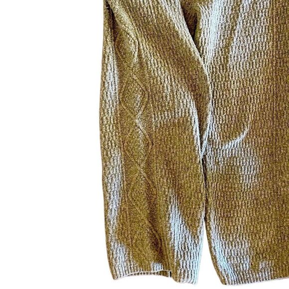 Universal Threads Goods & co sz L light green fuzzy knit loungewear crop pants - Picture 2 of 6